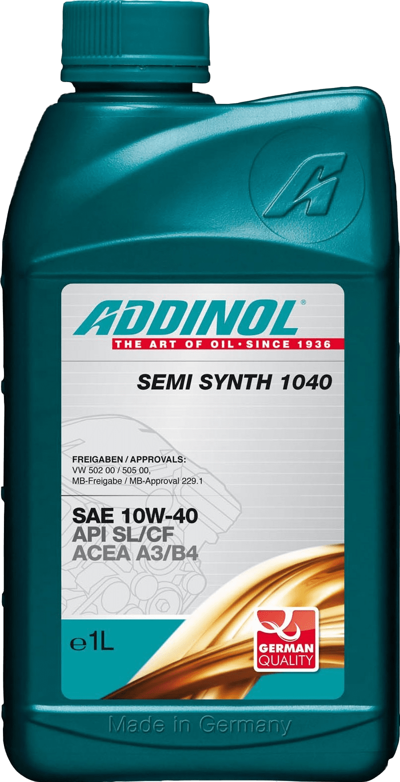 Моторное масло Addinol Semi Synth 1040 10W-40, 1л (Addinol: 4014766072702)